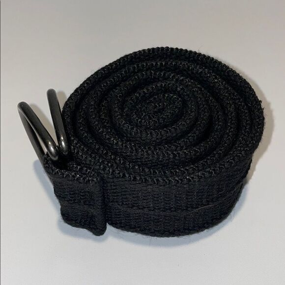 Men black canvas belt - Picture 8 of 9
